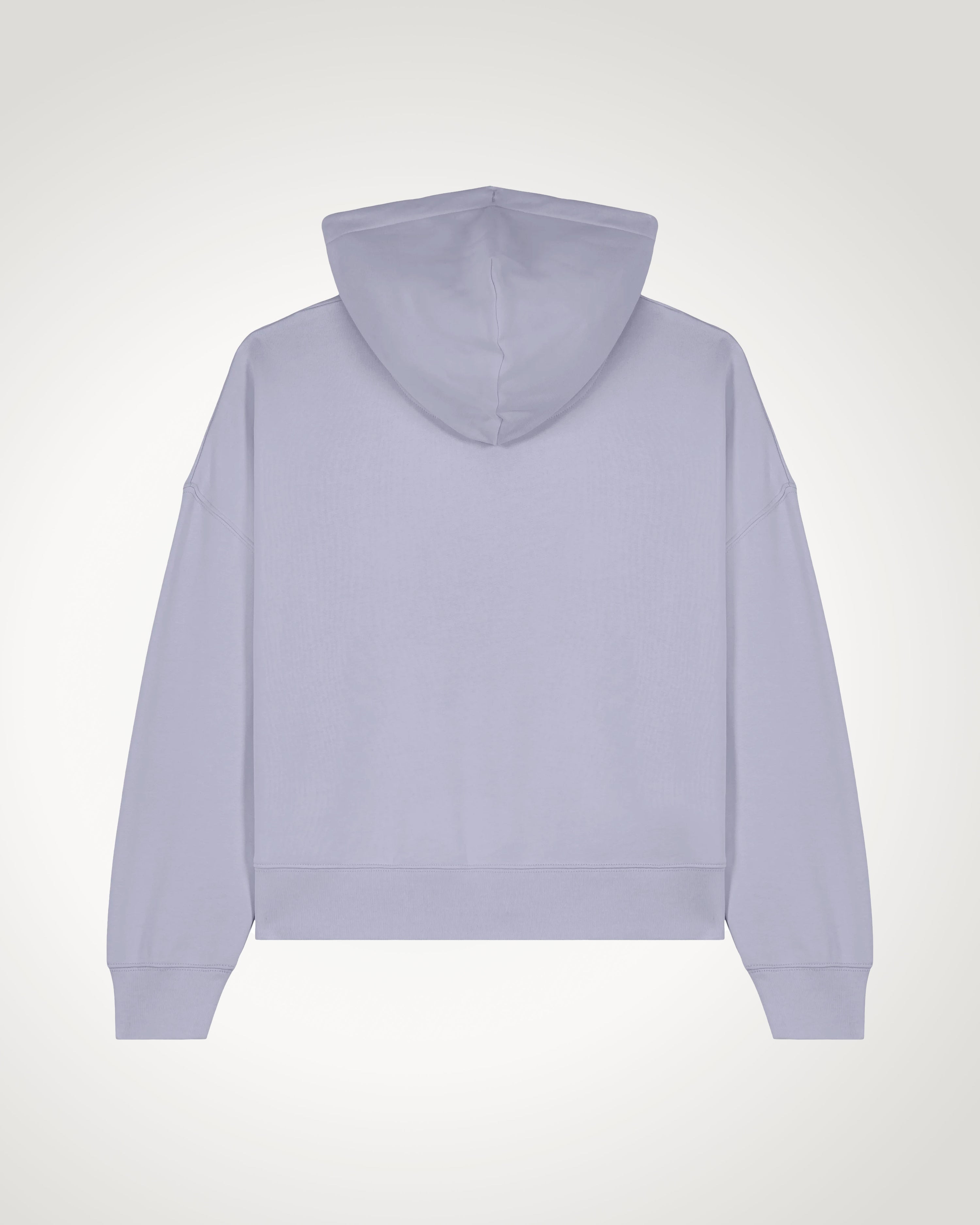Logo Cropped Hoodie In Light Violet